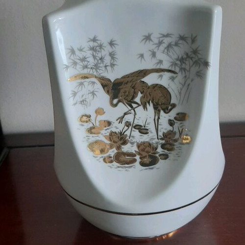 Limoges porcelain vase used, dimensions 24x14cm