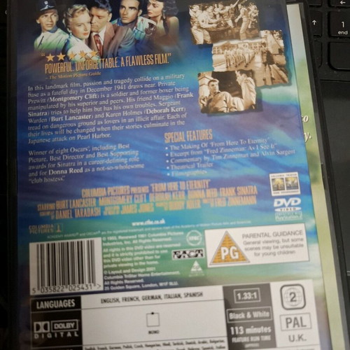 DVD From Here to Eternity new, romantic social drama