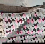  Ζεύγος μαξιλαροθηκες Dimcol Diamond Burgundy καινουριες