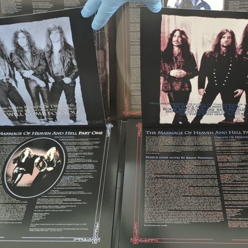 Virgin Steele The Marriage Of Heaven And Hell Part One & Two Vinyl signed limited edition