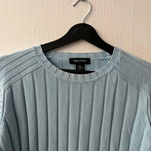 Nautica sweater used, turquoise, size M