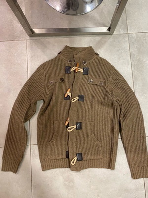 Ζακέτα cardigan πλεκτή μπεζ αφόρετη, μέγεθος M