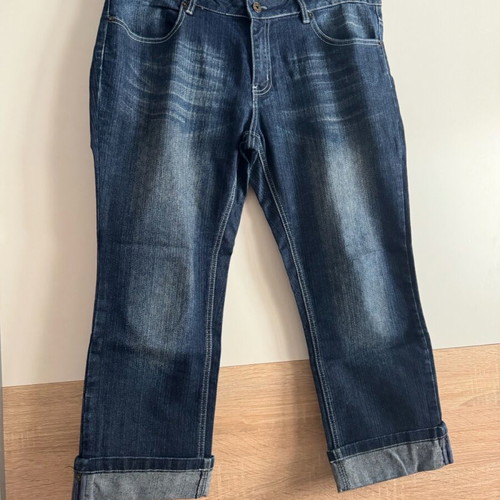 Crop jeans Lola like new, size XL, blue