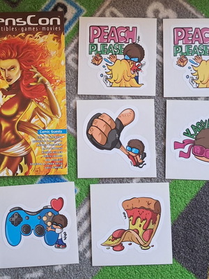 AthensCon Official Program 2019 with 6 Nerdakis Stickers like new