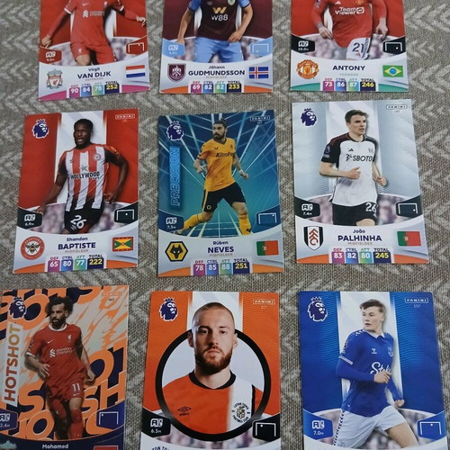 Panini 2023 used stickers with box