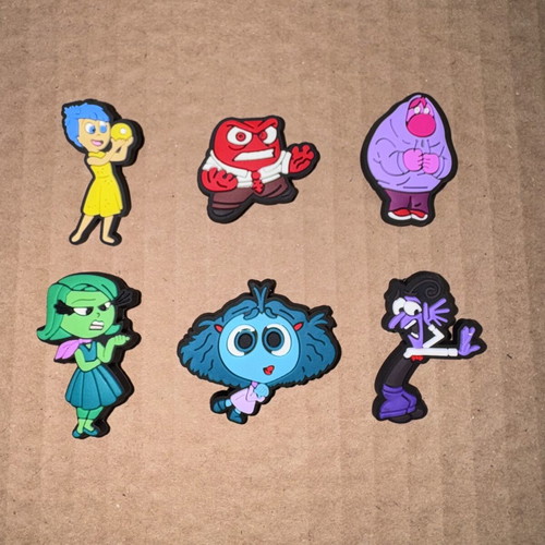 Disney Inside Out Crocs charms set of 6
