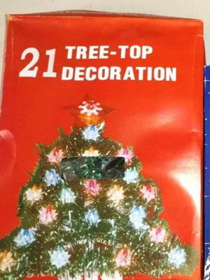 Χριστουγεννιάτικα κρεμαστά δεντράκια από στοκ δεκαετίας 80-90 με βάση κορυφής