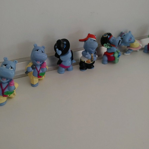 Kinder Happy Hippo Company collectible series used, 7 figures