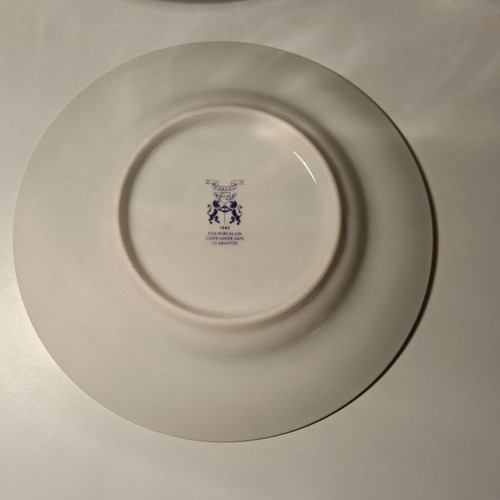 Vintage Porcel Fine Porcelain Tea Cup Saucers Set of 5, New
