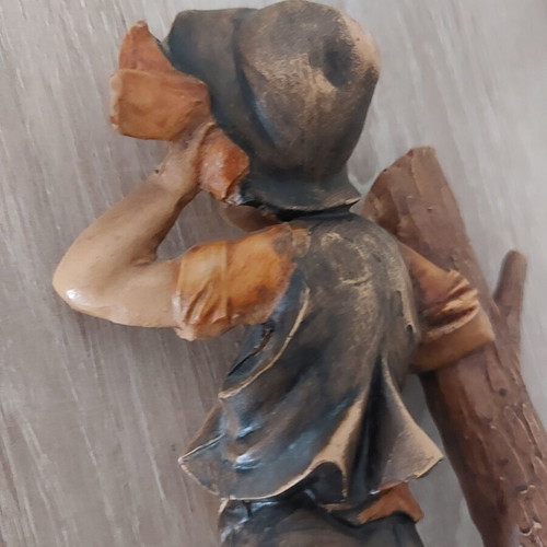 Decorative figurine 22 cm like new, rustic vintage style
