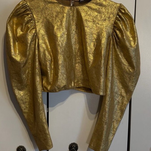 Zara crop size M like new, gold