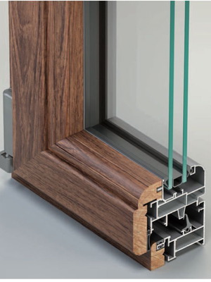 Aluminum window frames new, exhibition models