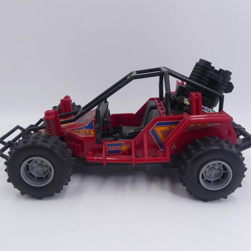 Buggy car Newray 1042757 Red Mountain Star Turbo 20 cm used, broken battery cover