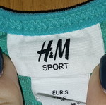 H&M sports tank top like new, turquoise, size S
