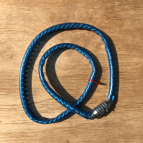 Vintage Blue Bicycle Lock with Code 6318 New
