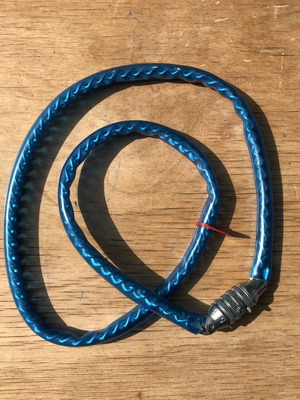 Vintage Blue Bicycle Lock with Code 6318 New
