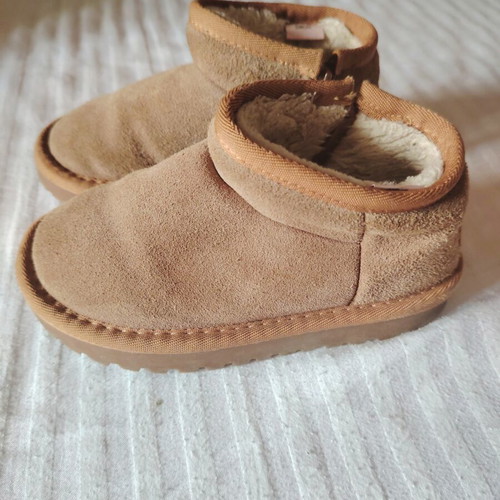 Children's winter boots, beige, size 28