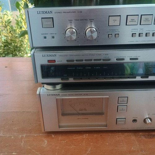 Luxman C-02 M-02 T-530 T-02 vintage audio system like new