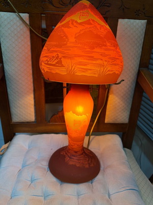 Daum Nansy lamp 45 cm like new