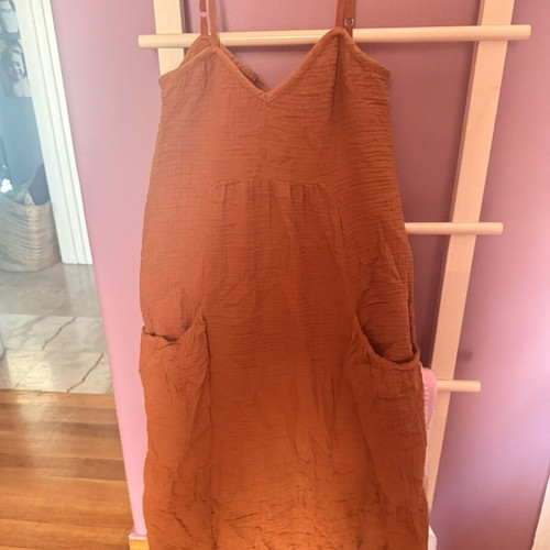Zara long dress like new, orange, size S