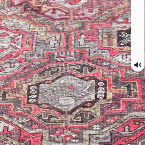 Oriental rug used 100 years old, 5m×1m runner with natural dyes