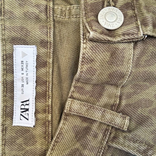 Animal print denim jeans, size M / 38 / 10