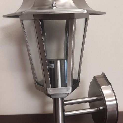 Outdoor Wall Lantern Stainless Steel with E27 Socket