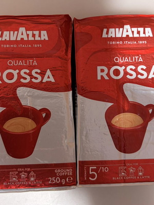 Καφές Espresso Lavazza Qualita Rossa αλεσμένος 250γρ, πακέτο 2