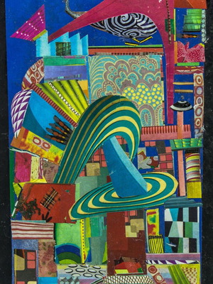 Modern Art Collage Print 21x29 on High-Quality Paper New