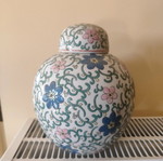 Porcelain vase like new without damage