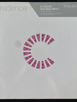 DJ Sneak Fix My Sink 12" vinyl record used, electronic house 2003