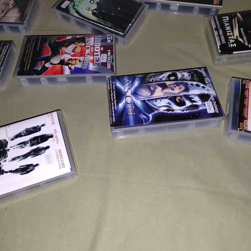 VHS and DVD Movie Collection used, pack of 9, retro video club editions