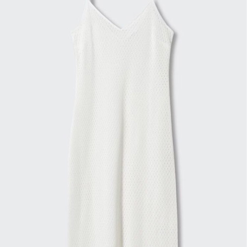 Mango long azur dress new, size XS, white