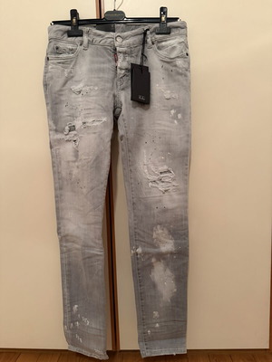 Dsquared2 Grey Slim Fit Women Jeans, Size 42 Italy