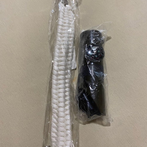 Survival whistle and rope bracelet new