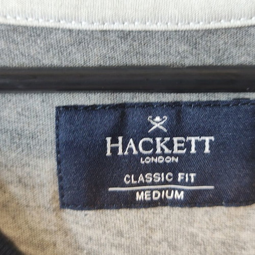 Hackett London T-shirt size M like new, grey marl cotton
