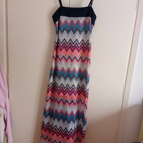 Billy Sabbado maxi dress like new, colorful, slim fit, with straps