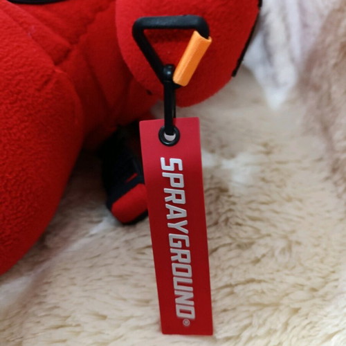 Sprayground Limited Edition Global Expedition Teddybear backpack used, red