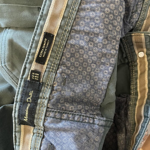 Massimo Dutti green men's pants size 42 like new