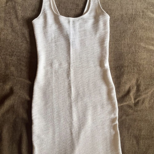 Bershka white dress like new, fits smaller size L