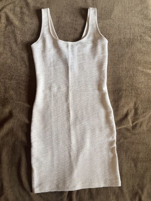 Bershka white dress like new, fits smaller size L