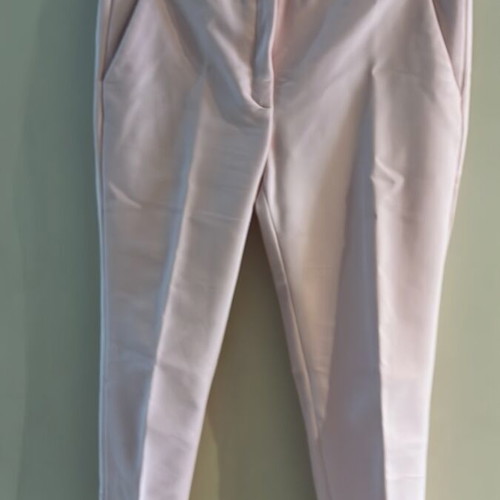 Mango pink chino pants, slim fit, 3/4 length, size M