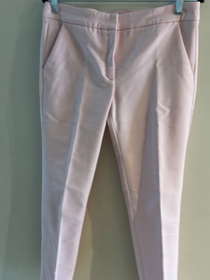 Mango pink chino pants, slim fit, 3/4 length, size M