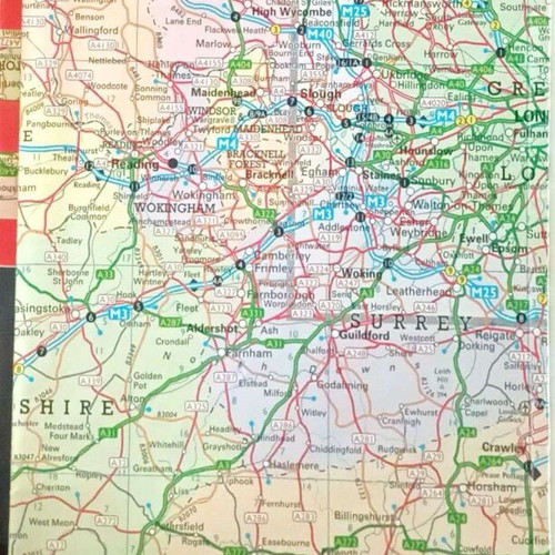 Collins 2004 Map of Britain like new