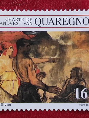 Γραμματόσημο 100η επέτειος του χάρτη του Quaregnon 1994 καινούργιο