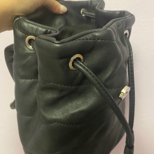 Bershka backpack used, black color