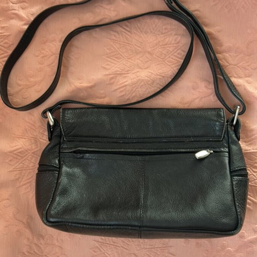 Bartuggi leather crossbody bag used, black