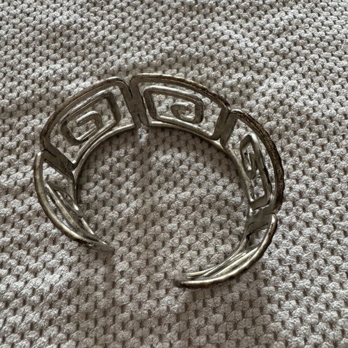 Ancient Greek style bracelet with transparent stones used