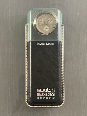 Swatch Irony Chrono men's silver watch like new vintage