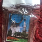 Kluj Napoca Romania keychain, blue colorful